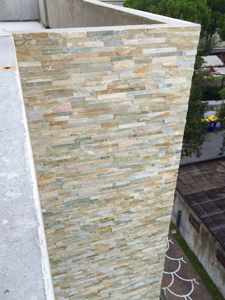 Parete in quarzite - Lignano